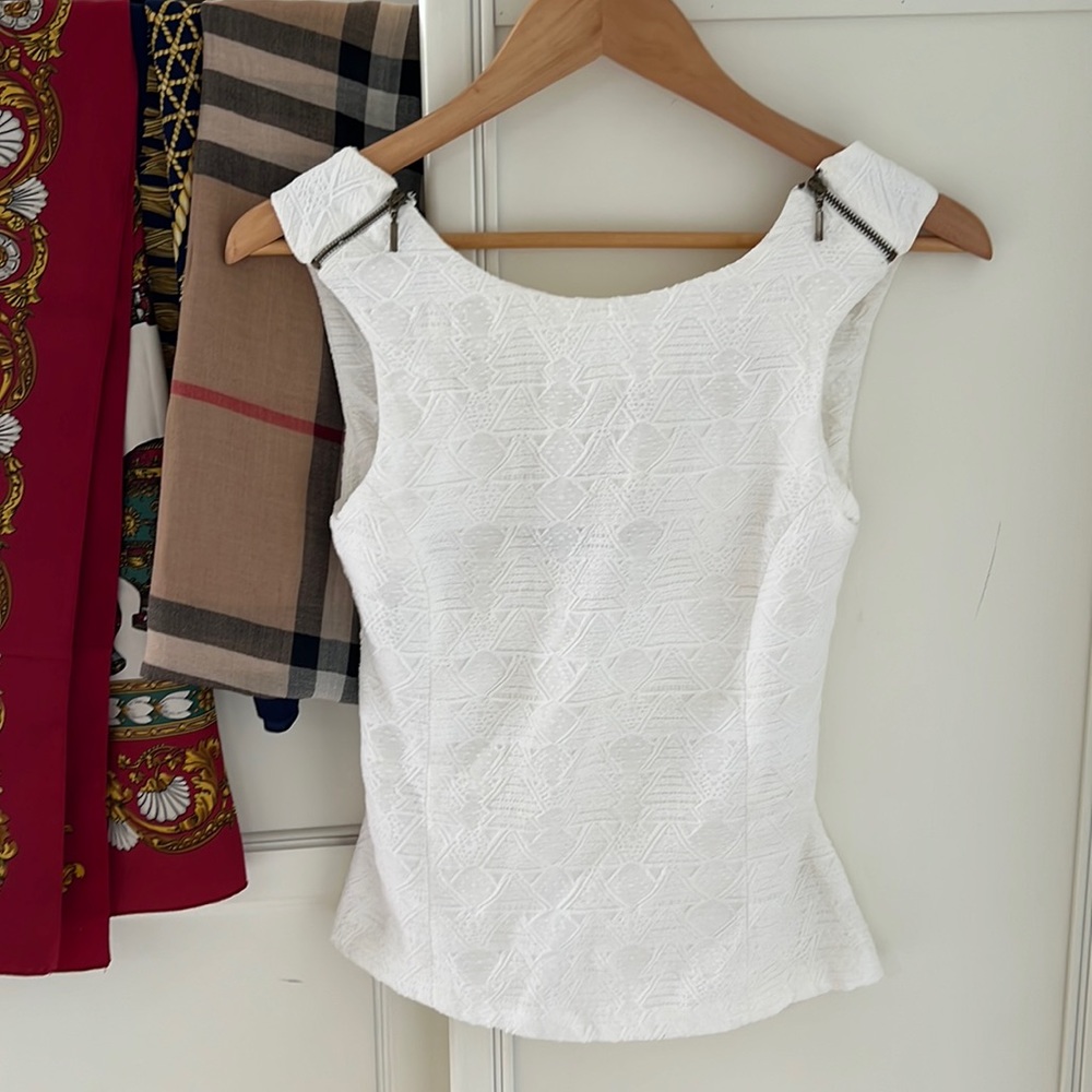 Zara White Blouse Top